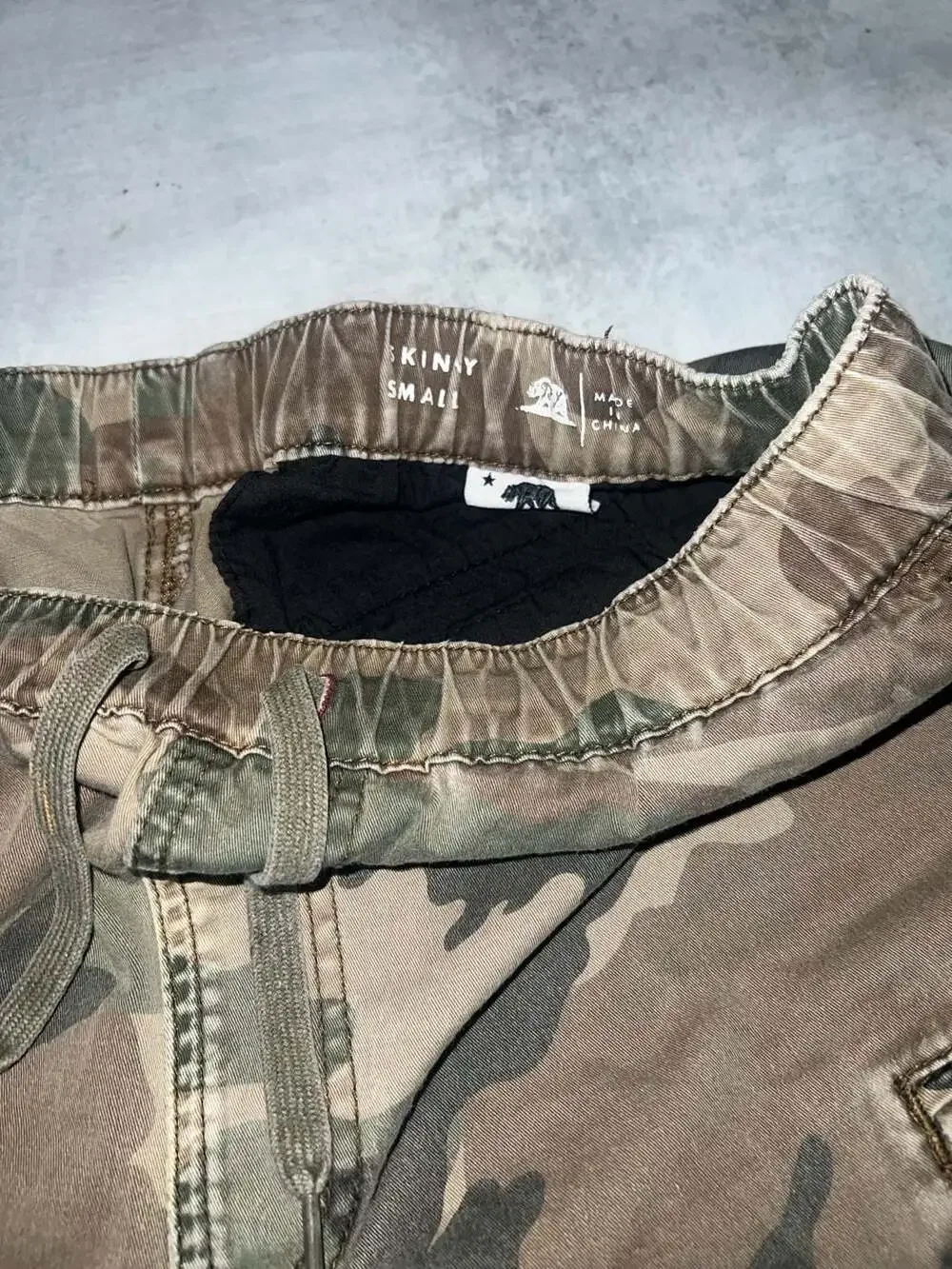 Bullhead PacSun Skinny Cargo Shorts Camo